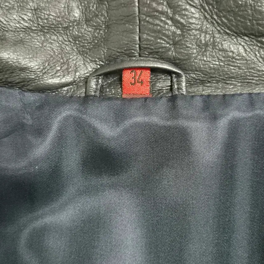 [BUNJANG] Fiombo Leather Long Coat (Size 34) / 피옴보 가죽 롱코트  34