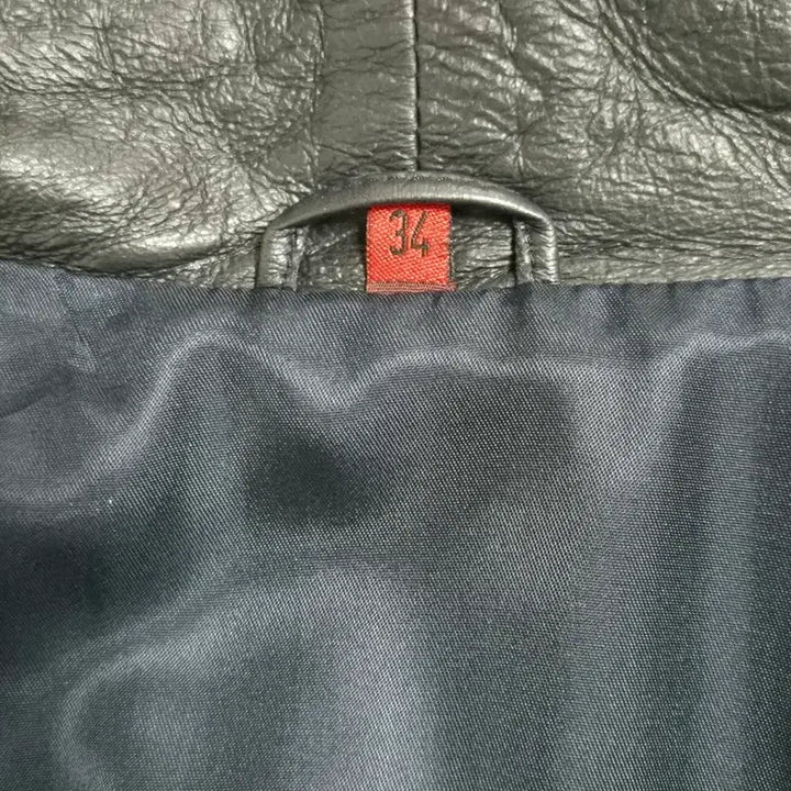 [BUNJANG] Fiombo Leather Long Coat (Size 34) / 피옴보 가죽 롱코트  34