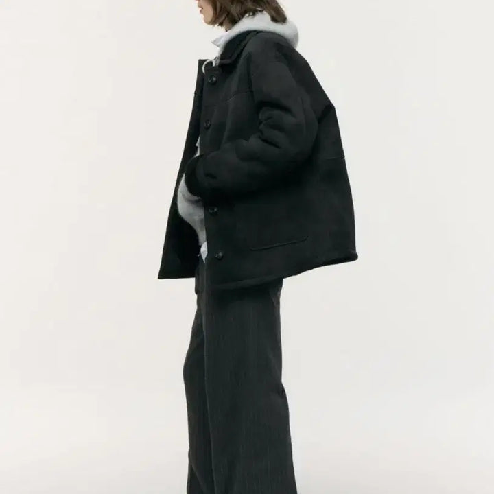 [BUNJANG] Martha Shearling Jacket (Black) / 카달로그 무스탕 Martha Shearling Jacket(Black)