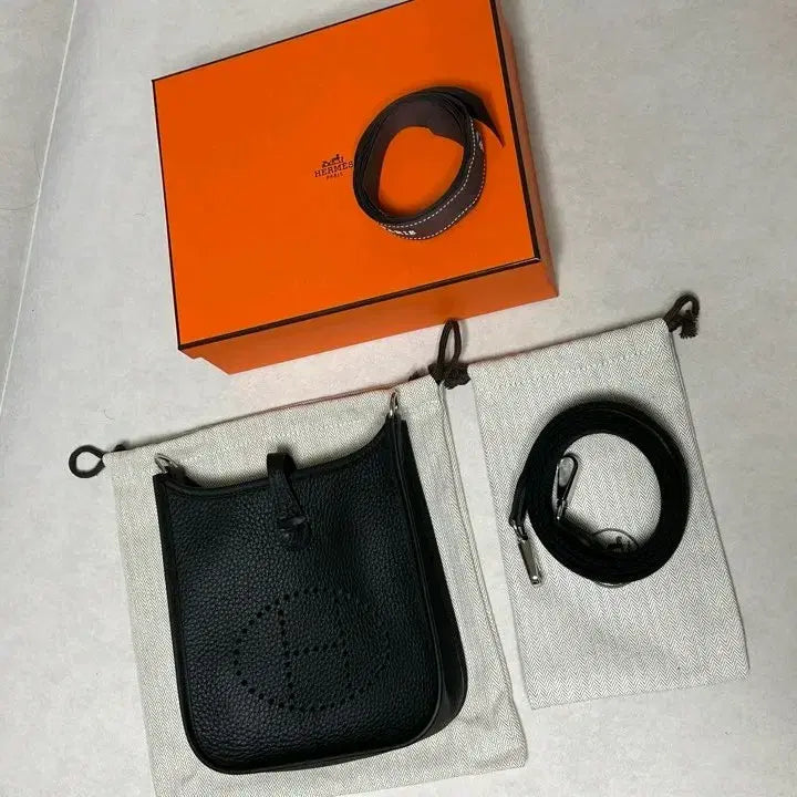 [BUNJANG] Hermes Evelyne 16 Amazon Black Bag / 새상품 에르메스 미니 에블린 16 아마존 블랙 K각인