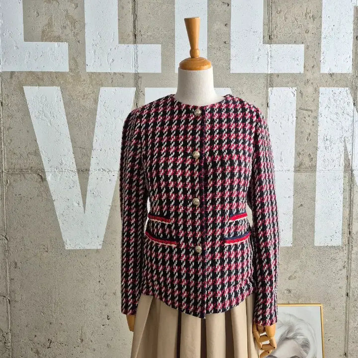 [BUNJANG] Tommy Hilfiger Houndstooth Check Tweed Jacket / 특가)타미힐피거 하운드투스 체크 트위드 자켓