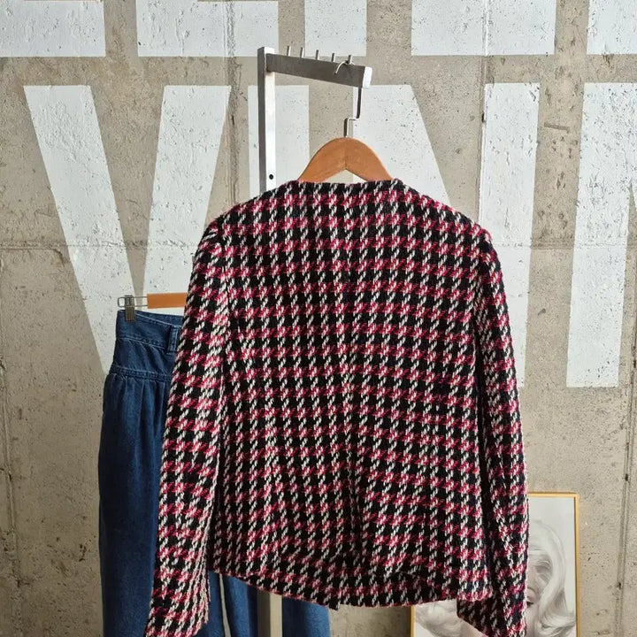 [BUNJANG] Tommy Hilfiger Houndstooth Check Tweed Jacket / 특가)타미힐피거 하운드투스 체크 트위드 자켓