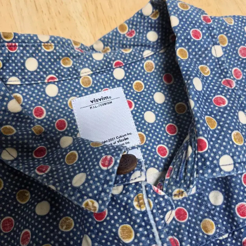 [SOLD OUT] 비즈빔 visvim 도트 풀오버 사이드라인절개 셔츠size(3)