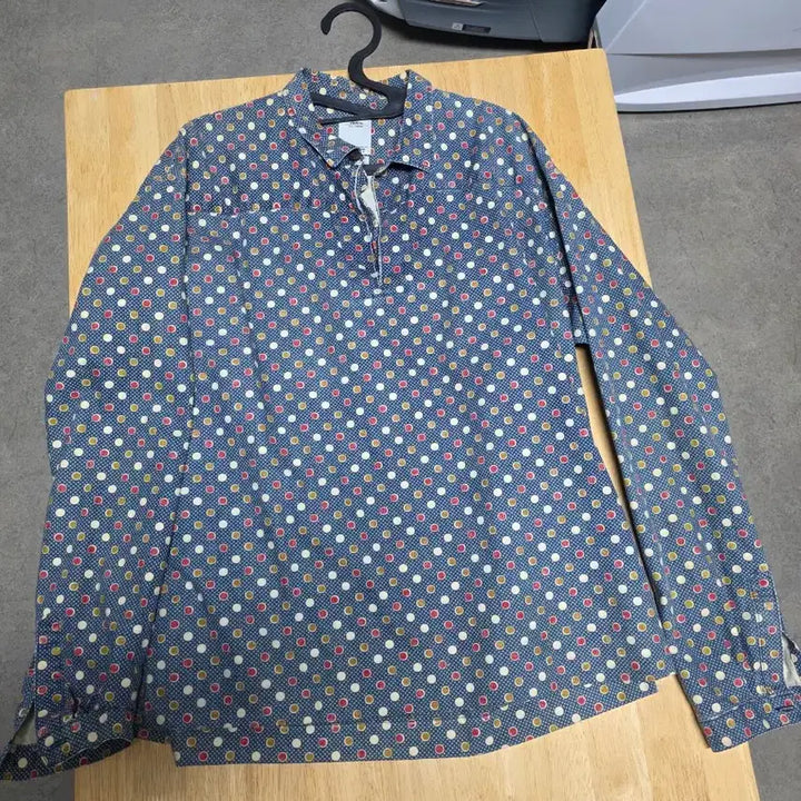 [SOLD OUT] 비즈빔 visvim 도트 풀오버 사이드라인절개 셔츠size(3)