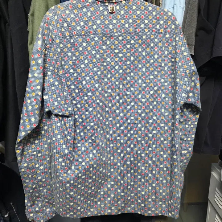 [SOLD OUT] 비즈빔 visvim 도트 풀오버 사이드라인절개 셔츠size(3)