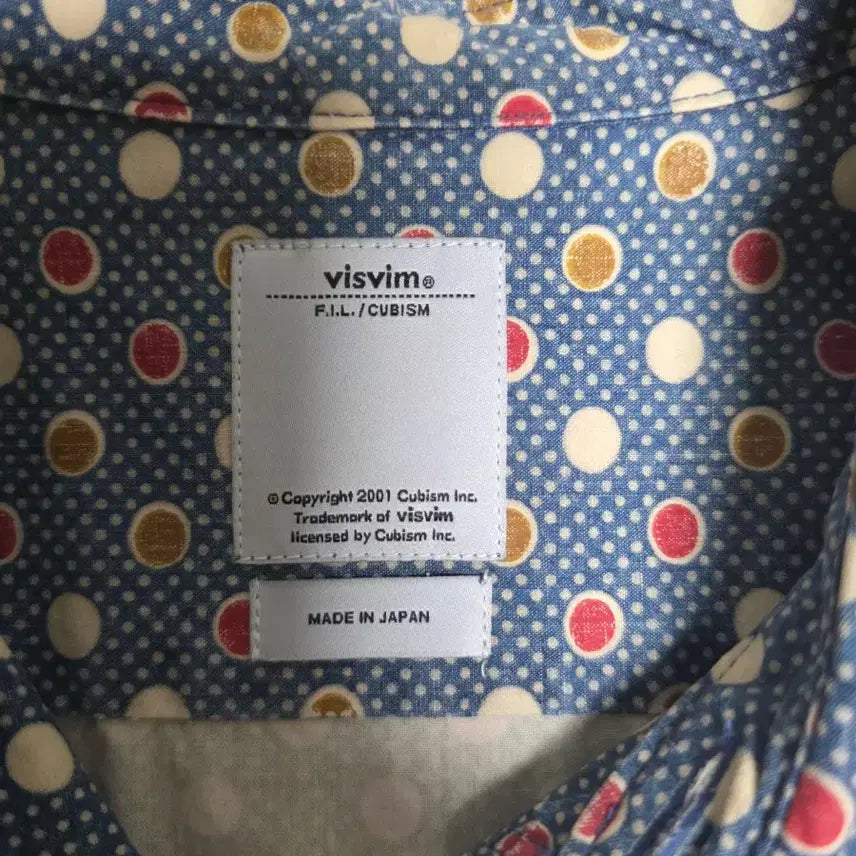 [SOLD OUT] 비즈빔 visvim 도트 풀오버 사이드라인절개 셔츠size(3)