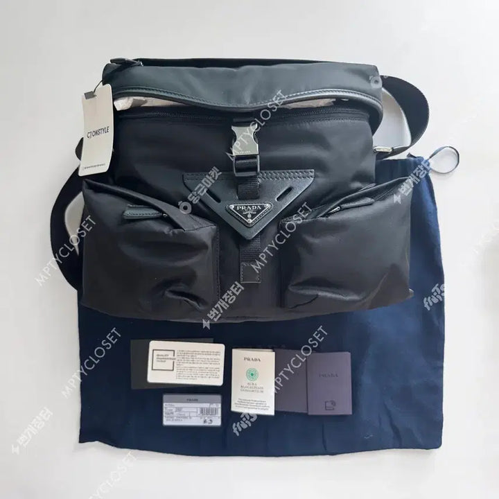 [BUNJANG] Prada 2VD062 Re-Nylon Leather Shoulder Bag / 프라다 2VD062 리나일론 레더 숄더백