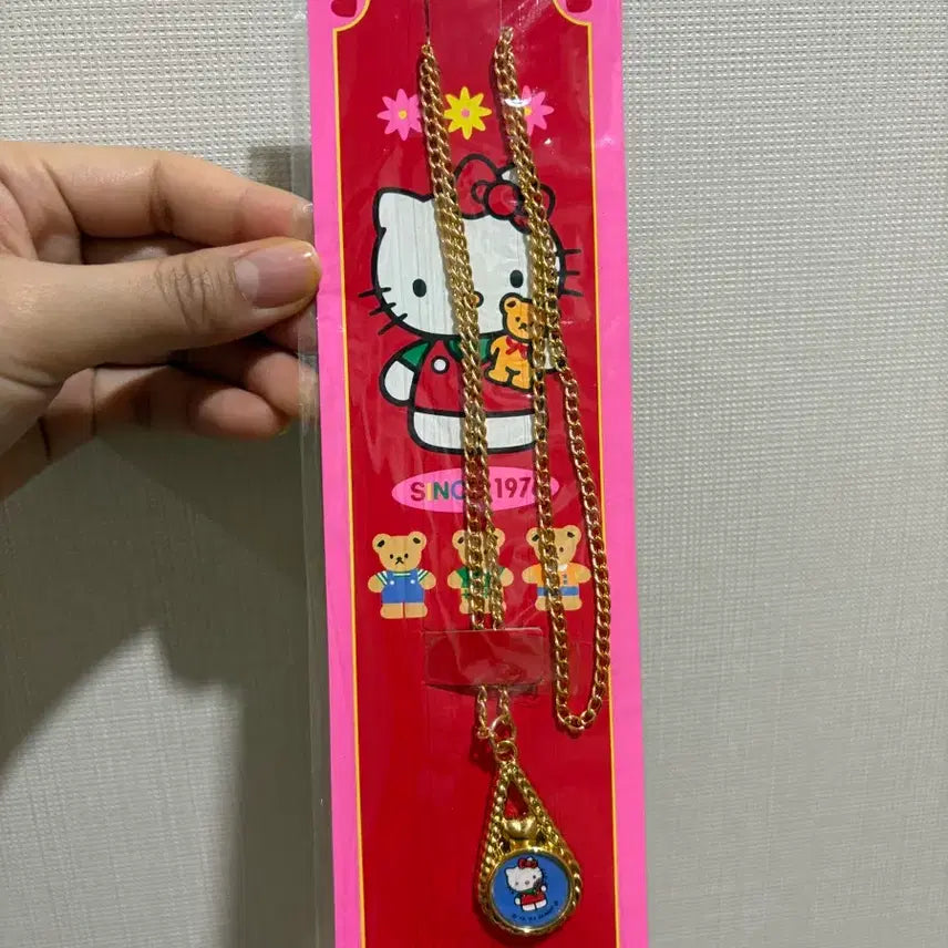 [BUNJANG] Hello Kitty Gold Necklace (1993) / (고전키티) 93년도 헬로키티 골드 목걸이 새상품
