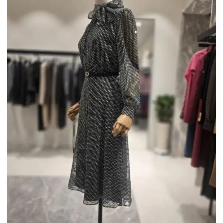 [BUNJANG] MOJO.S.FINE Chiffon Scarf Neck Dress Size 55 / 새상품) 모조에스핀 원피스 55