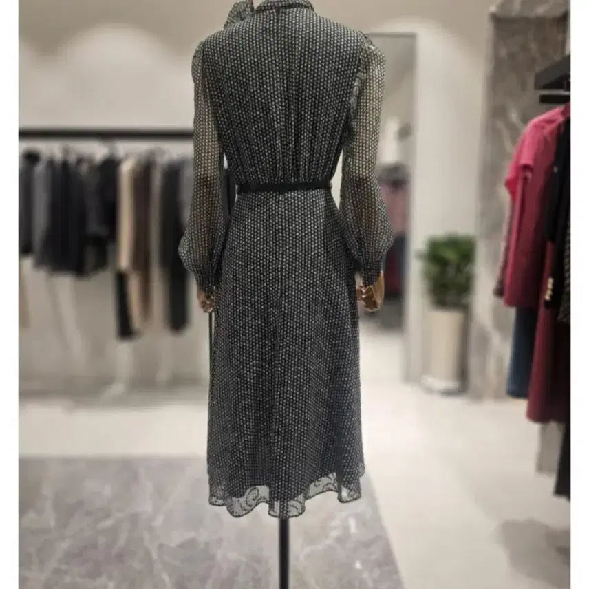 [BUNJANG] MOJO.S.FINE Chiffon Scarf Neck Dress Size 55 / 새상품) 모조에스핀 원피스 55