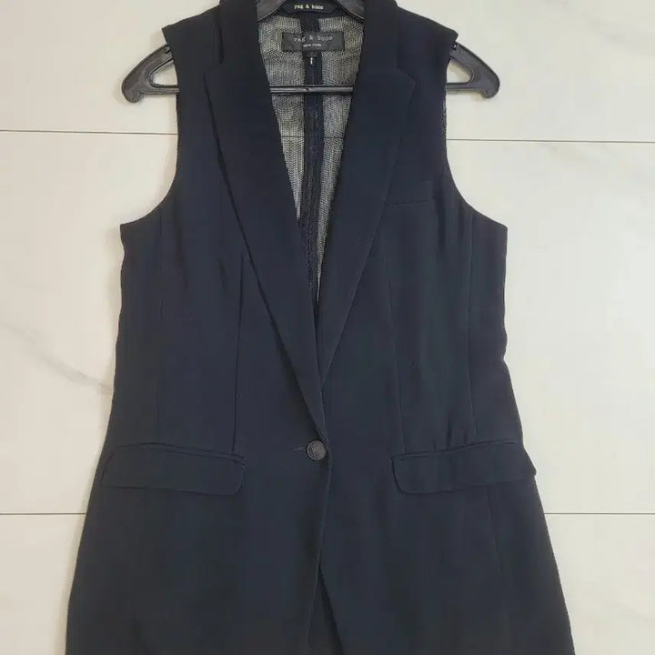 [BUNJANG] Rag & Bone Black Long Vest (Size 2) / Rag & Bone 블랙 롱 베스트 (사이즈 2)