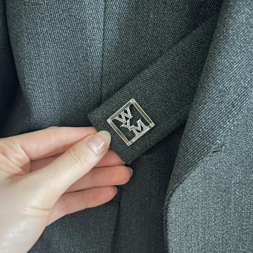 [BUNJANG] Wooyoungmi Blazer Khaki Gray / 우영미 블레이저 카키그레이