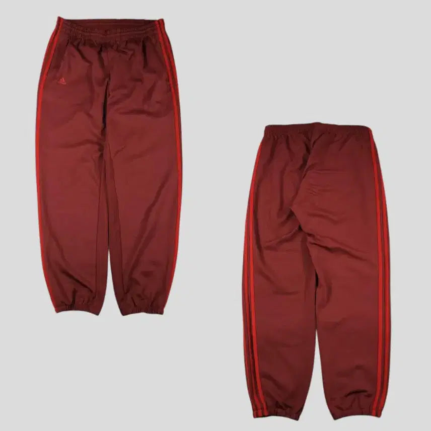 [BUNJANG] PIKO White Navy Mesh Side Line Old School Sweatpants / 아디다스 버건디 레드 로고 삼선 밴딩 조거팬츠 져지팬츠 트레이닝복 32-