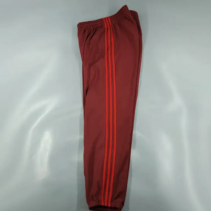 [BUNJANG] PIKO White Navy Mesh Side Line Old School Sweatpants / 아디다스 버건디 레드 로고 삼선 밴딩 조거팬츠 져지팬츠 트레이닝복 32-