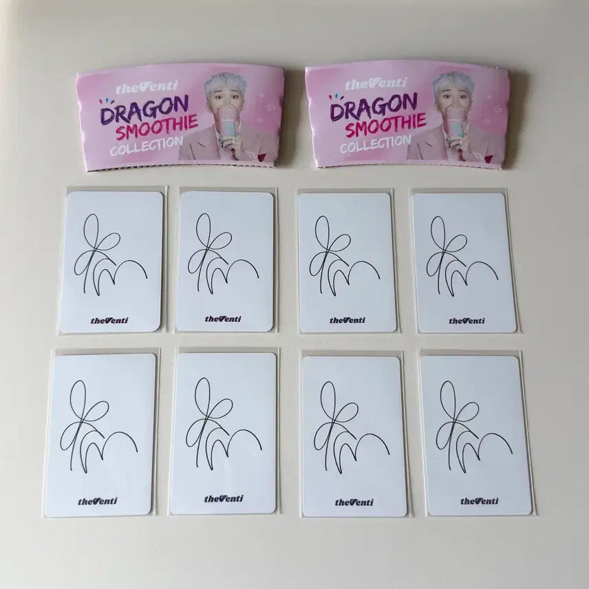 [SOLD OUT] 지드래곤 더벤티 포토카드 8종 일괄+ 컵홀더 2개
