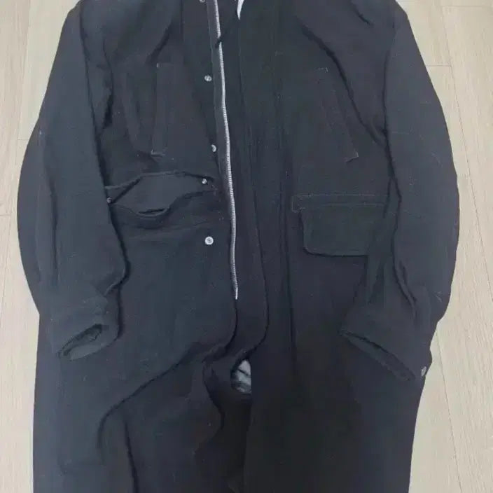 [BUNJANG] Politeur Woolmoz Coat Black Size 4 / [판매 4] 폴리테루 울모즈 코트