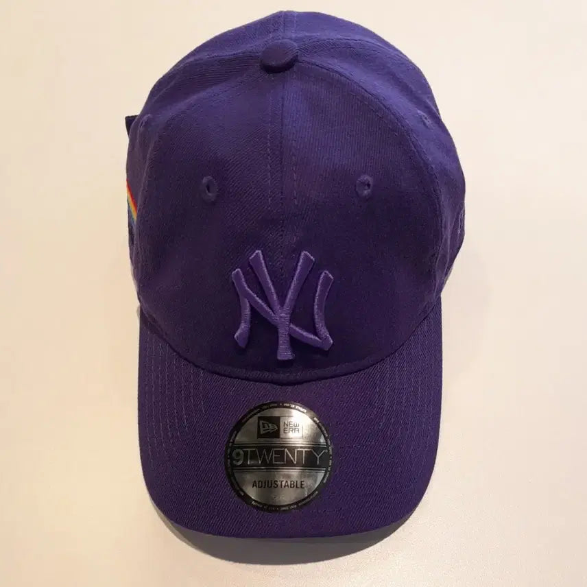 [BUNJANG] New Era X MoMA Rainbow Embroidery Ball Cap (Purple) / (새상품) 뉴에라 X 모마 레인보우 자수 볼캡 (퍼플)
