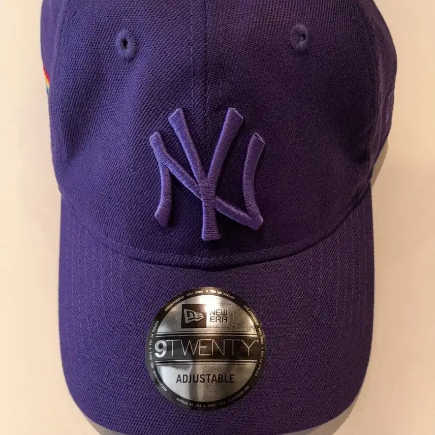 [BUNJANG] New Era X MoMA Rainbow Embroidery Ball Cap (Purple) / (새상품) 뉴에라 X 모마 레인보우 자수 볼캡 (퍼플)