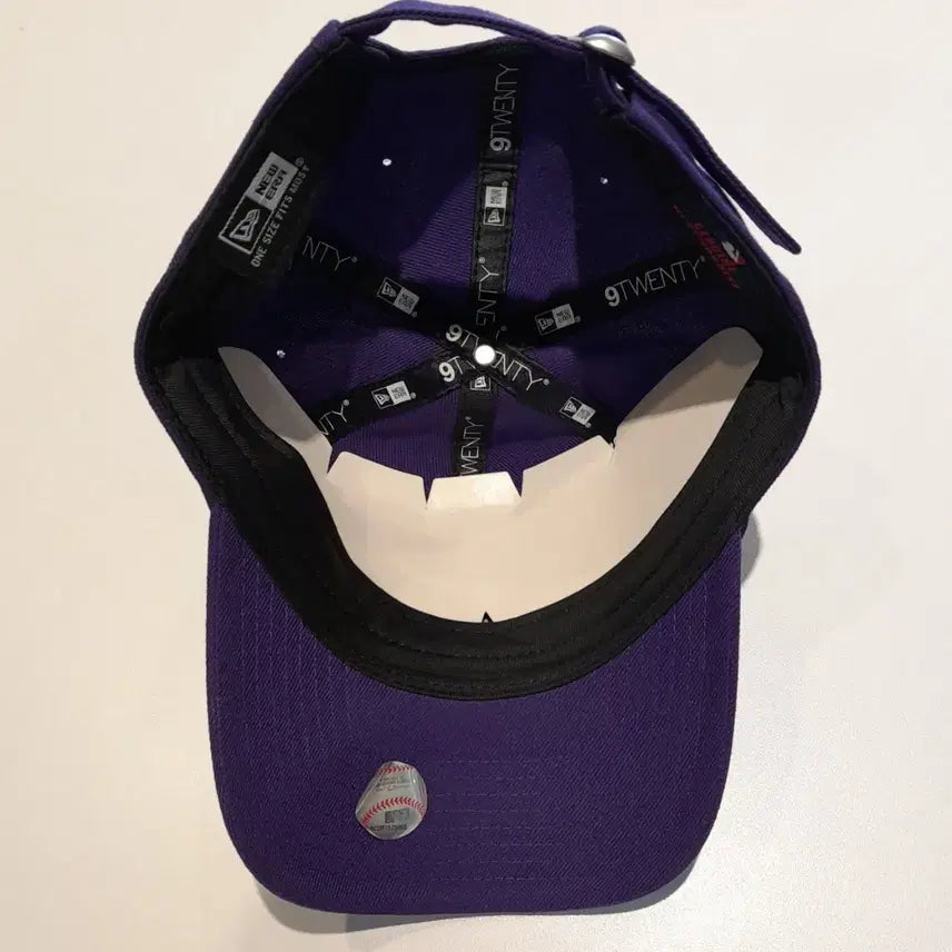 [BUNJANG] New Era X MoMA Rainbow Embroidery Ball Cap (Purple) / (새상품) 뉴에라 X 모마 레인보우 자수 볼캡 (퍼플)