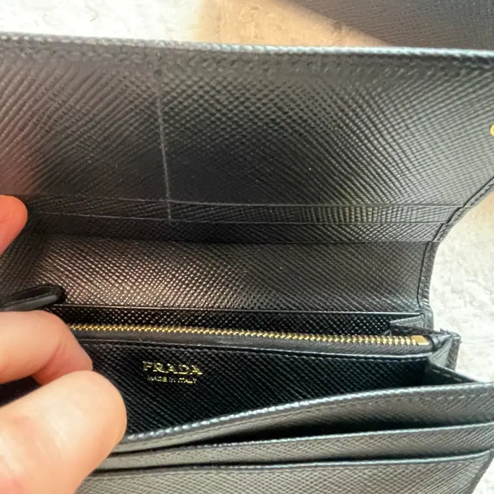 [BUNJANG] Prada Saffiano Long Wallet / 프라다 사피아노 블랙 장지갑 새상품급