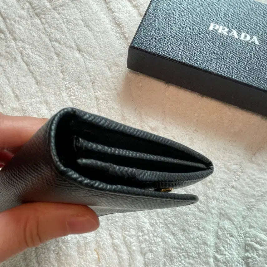 [BUNJANG] Prada Saffiano Long Wallet / 프라다 사피아노 블랙 장지갑 새상품급