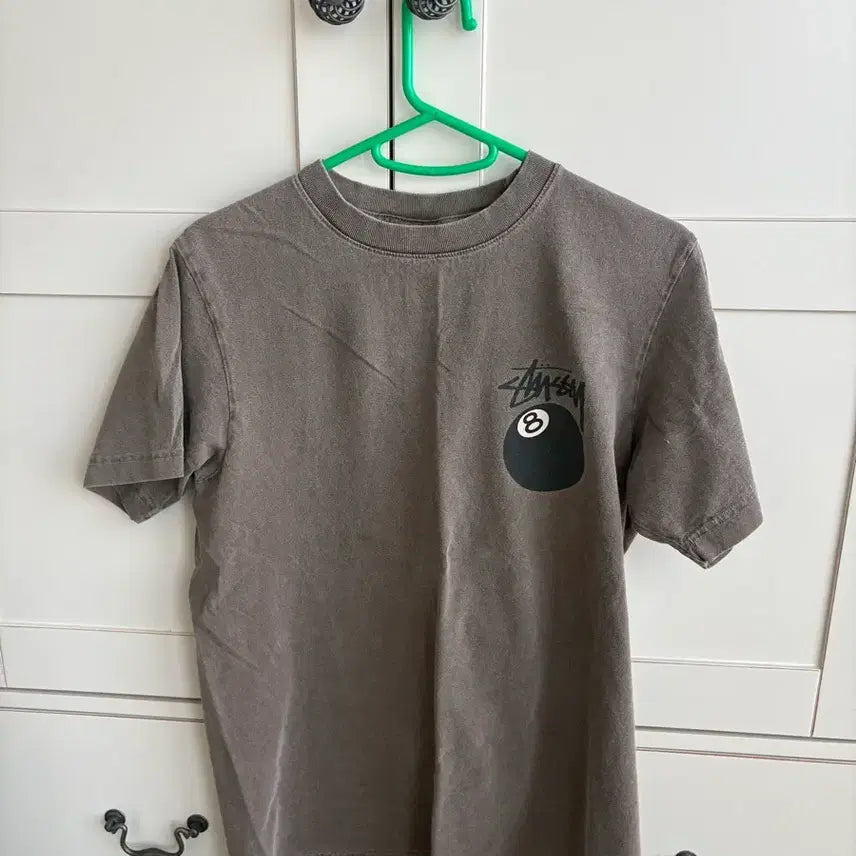[SOLD OUT] 스투시 8볼 피그먼트 다이드 티셔츠 커피 - 22SS