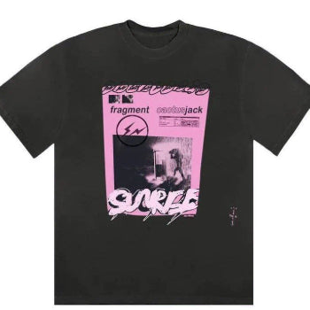 [BUNJANG] Travis Scott x Fragment Merch T-shirt Black / [XL] 스캇 x 프라그먼트 머천 티셔츠 블랙