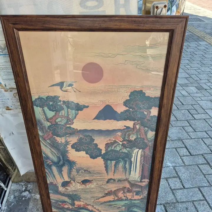 [BUNJANG] Antique Korean Folk Painting / 68   115 센치 민화그림사진되로판단구입