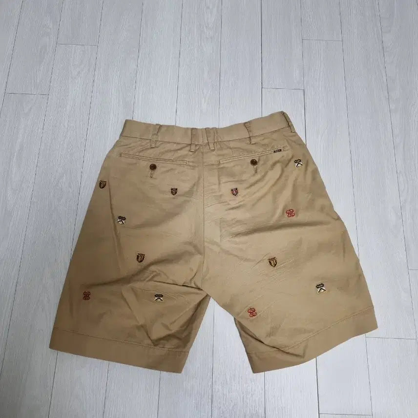 [BUNJANG] Polo Ralph Lauren Khaki Embroidered Shorts (Size 28) / 폴로 랄프로렌 카키색 자수 반바지 28