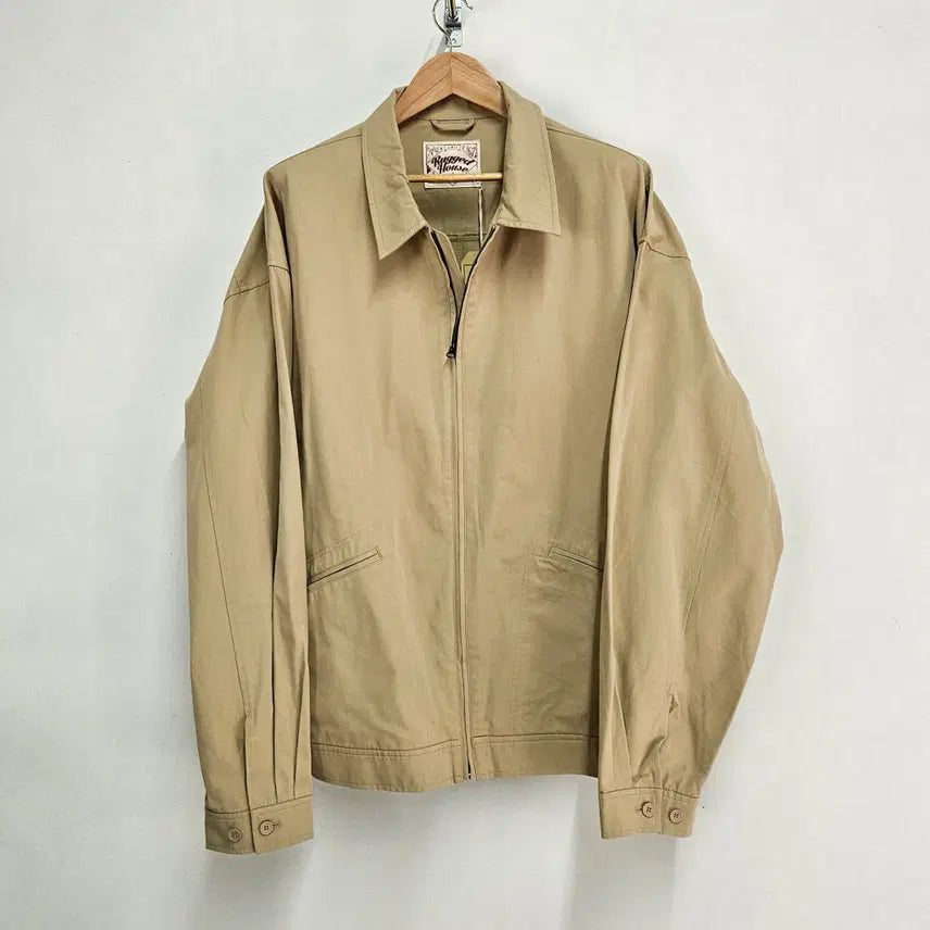 [BUNJANG] Rugged House Oversized Harrington Jacket (Cotton Silk Blend) / [새상품] 러기드하우스 오버핏 해링턴 자켓(코튼 실크 혼방) 빅사이즈