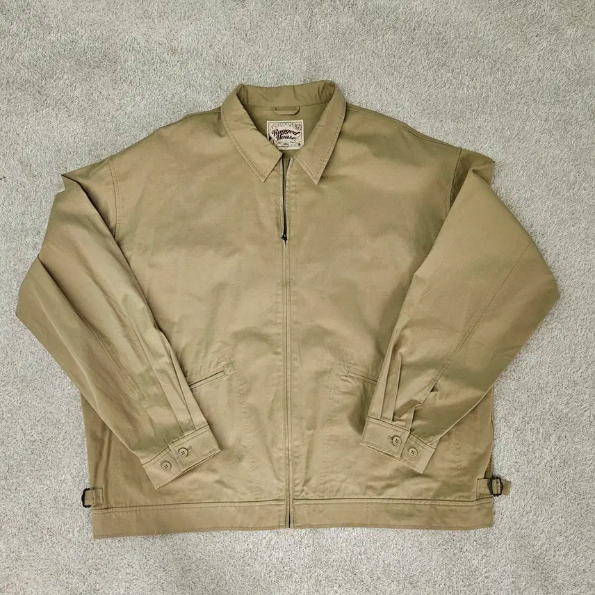 [BUNJANG] Rugged House Oversized Harrington Jacket (Cotton Silk Blend) / [새상품] 러기드하우스 오버핏 해링턴 자켓(코튼 실크 혼방) 빅사이즈