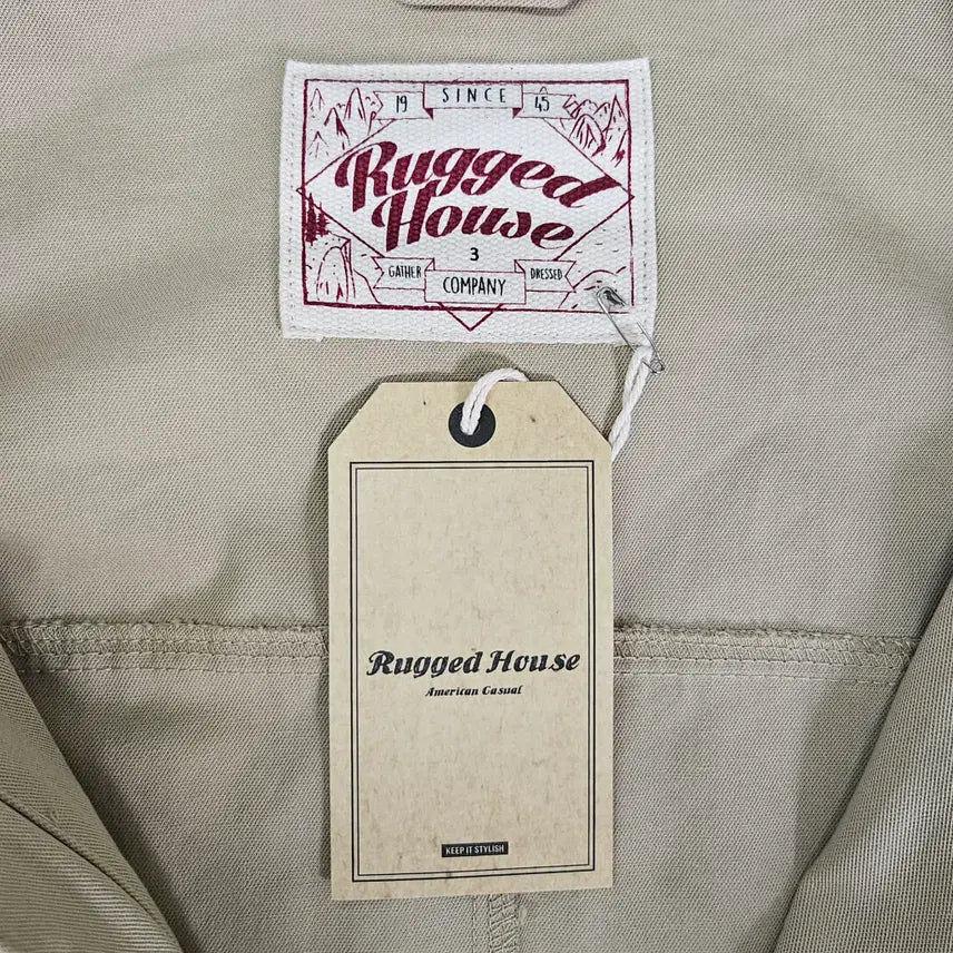 [BUNJANG] Rugged House Oversized Harrington Jacket (Cotton Silk Blend) / [새상품] 러기드하우스 오버핏 해링턴 자켓(코튼 실크 혼방) 빅사이즈