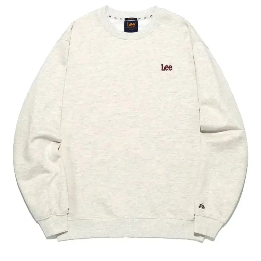 [BUNJANG] Lee Small Logo Twitch Sweatshirt Oatmeal / 리 스몰로고 트위치 맨투맨 오트밀 새상품 m