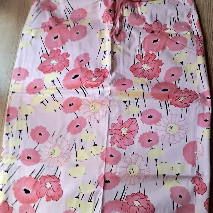 [BUNJANG] Floral Pleated Long Skirt / 잔꽃무늬 플리츠 롱 스커트