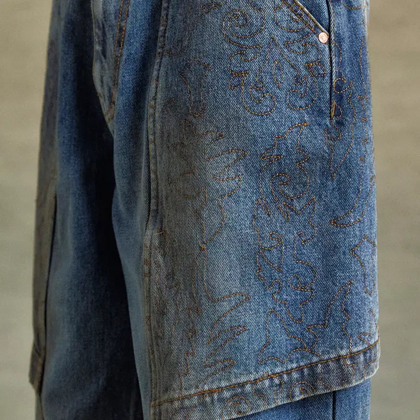 [BUNJANG] Andersson Bell EMBROIDERY WRAP JEANS / 앤더슨벨 EMBROIDERY WRAP JEANS