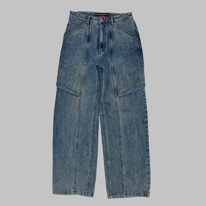 [BUNJANG] Andersson Bell EMBROIDERY WRAP JEANS / 앤더슨벨 EMBROIDERY WRAP JEANS