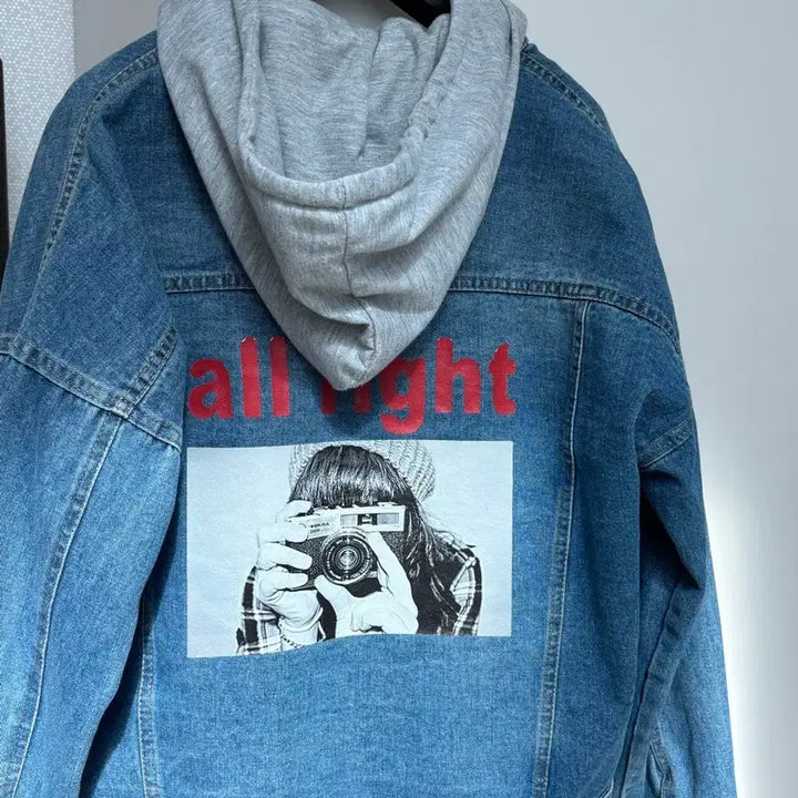 [BUNJANG] On &amp; On Hooded Denim Jacket / 온앤온 후드 청자켓