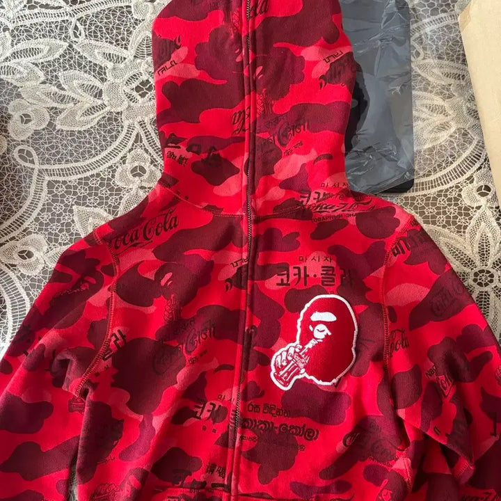 [BUNJANG] BAPE Coca-Cola Collaboration Full Zip Hoodie XS / 베이프 코카콜라 콜라보 풀 후드집업 xs (희귀매물, 소장용) 급처