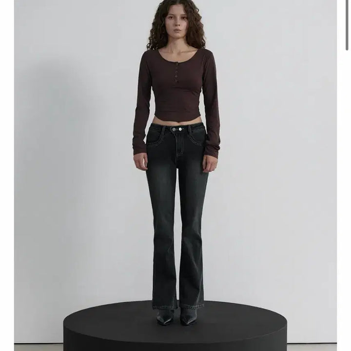 [BUNJANG] W.A.U Bootcut Denim Jeans / 우알롱 부츠컷 데님 청바지 판매