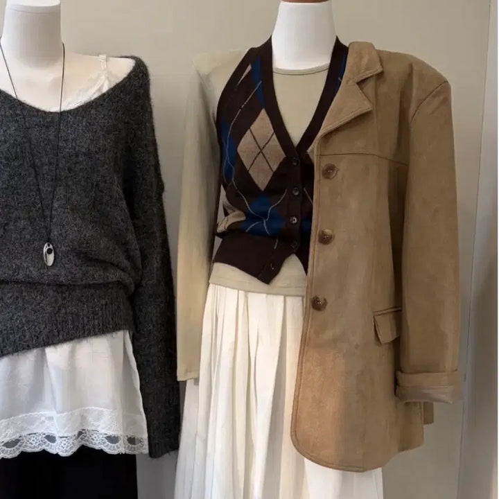 [BUNJANG] In the Mode Suede Jacket - Beige / 인더모드 스웨이드 자켓-베이지