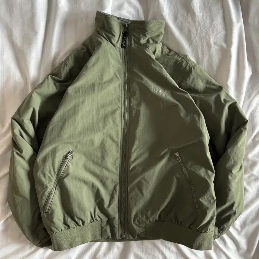 [BUNJANG] LL Bean Olive Warm-up Jacket / [주말할인][L] 00s 엘엘빈 ll bean 웜업 자켓 올리브