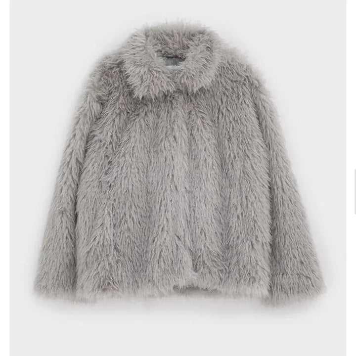 [BUNJANG] Blackup Charka Collar Fur Jacket / 블랙업 샤크라 카라 퍼 자켓