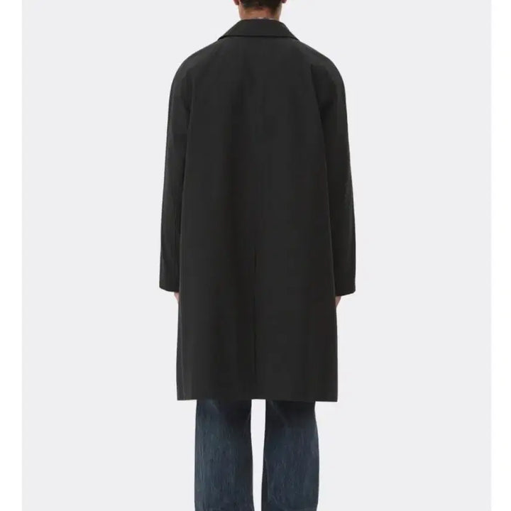 [BUNJANG] Customellow Black Cotton Balmaccan Coat / 커스텀멜로우 Black Cotton Balmaccan Coat 코트