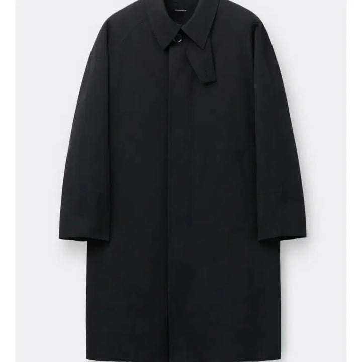 [BUNJANG] Customellow Black Cotton Balmaccan Coat / 커스텀멜로우 Black Cotton Balmaccan Coat 코트
