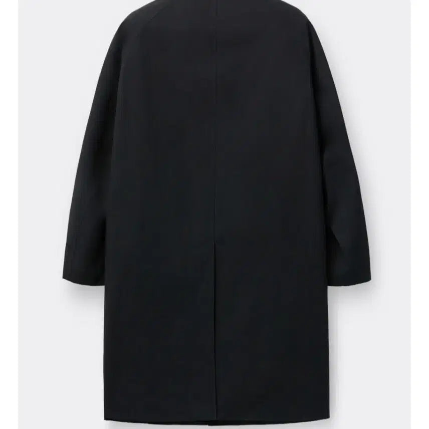 [BUNJANG] Customellow Black Cotton Balmaccan Coat / 커스텀멜로우 Black Cotton Balmaccan Coat 코트