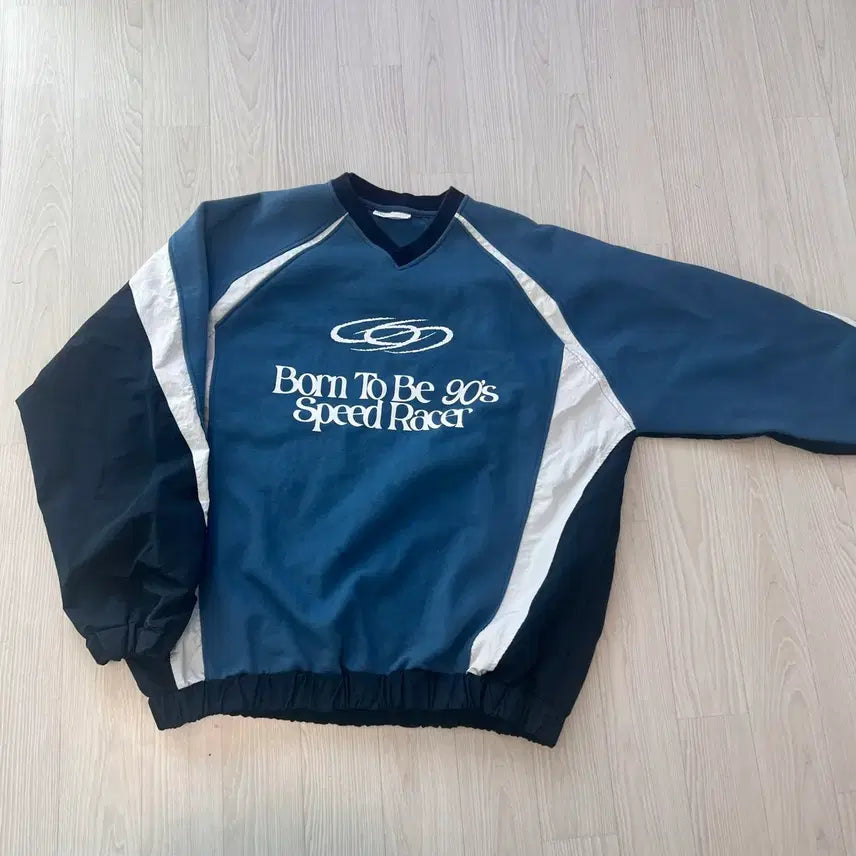 [BUNJANG] 1993 Studio Speed Racer Blue Sweatshirt / 1993스튜디오 맨투맨 스피드레이서 블루 무신사
