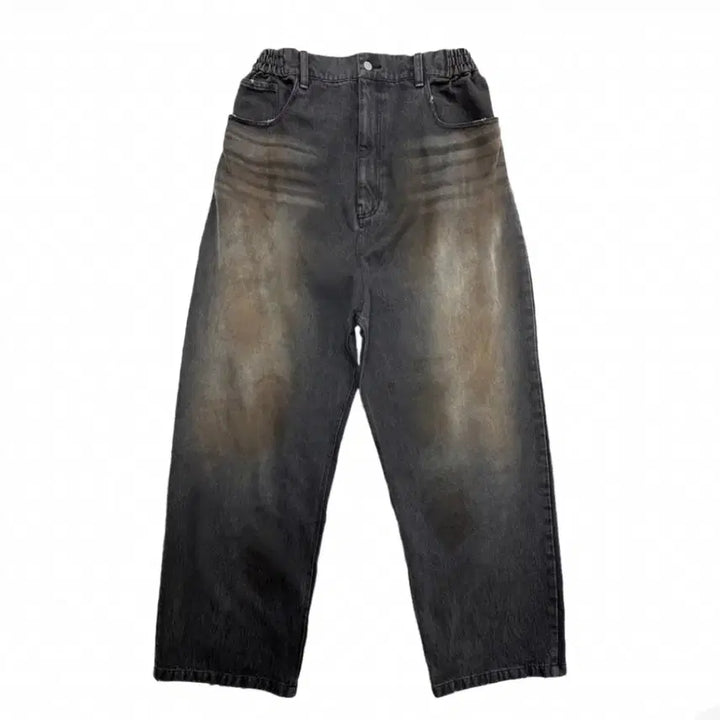 [BUNJANG] Civision Double Faced Pants Washed Black / 2size) civision 더블 페이스드 팬츠 워시드 블랙