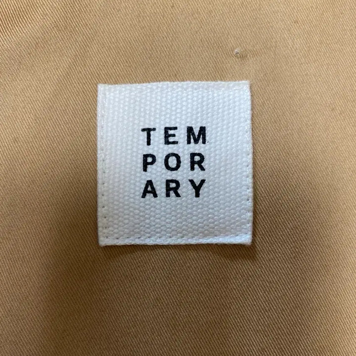 [BUNJANG] TEMPORARY Camel Mac Coat (M-L) / [새상품급] TEMPORARY 미니멀 싱글 트렌치 코트 (카멜 베이지)