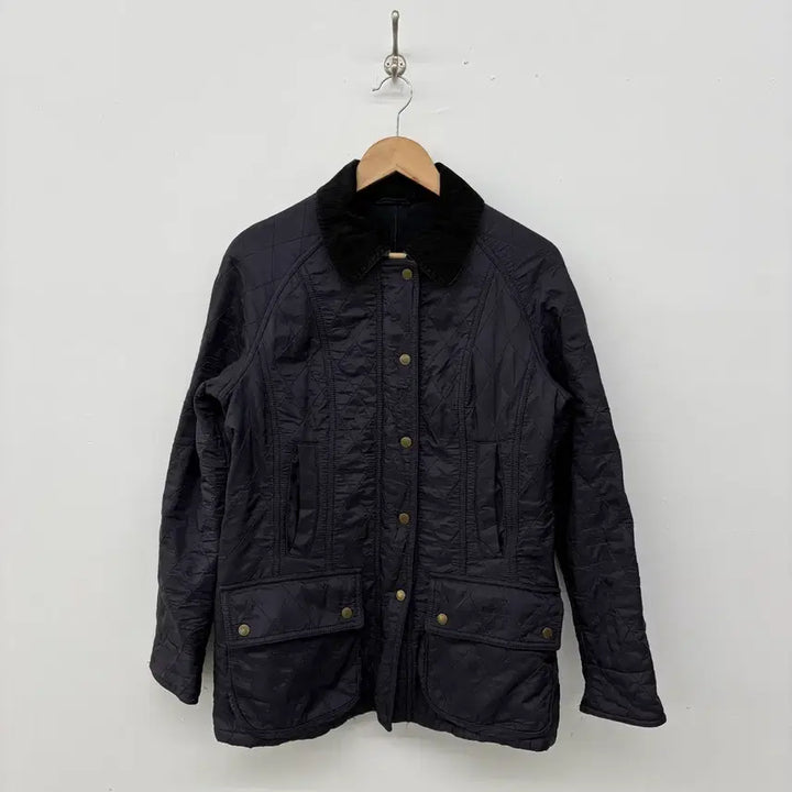 [BUNJANG] Barbour Quilted Jacket Corduroy Collar L / 바버 퀼팅 자켓 코듀로이 카라 L