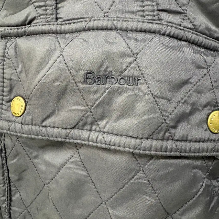 [BUNJANG] Barbour Quilted Jacket Corduroy Collar L / 바버 퀼팅 자켓 코듀로이 카라 L